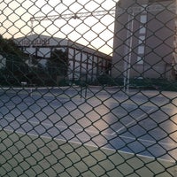 Photo taken at Saithip tennis court by Chote P. on 2/1/2014