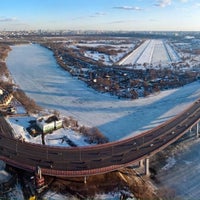 Photo taken at Zhivopisny Bridge by Андрей Г. on 3/25/2015