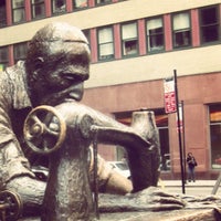 Photo taken at The Garment Worker Statue by Christian K. on 9/17/2012