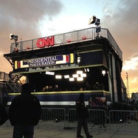 Photo taken at CNN Inauguration Broadcast Booth by heidi t. on 1/21/2013