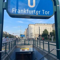Photo taken at U Frankfurter Tor by ˈakiːm S. on 7/29/2022