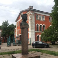 Photo taken at Бюст М.В. Фрунзе by Jan N. on 8/2/2020