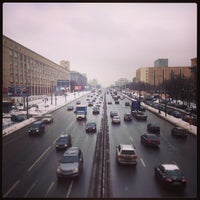 Photo taken at Пешеходный мост у Гидропроекта by Алексей Т. on 3/20/2013