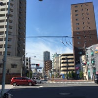 Photo taken at Namidabashi Intersection by が.rr on 8/26/2018