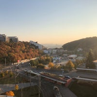 Photo taken at CSOB HQ Rooftop by Radomir S. on 10/17/2018