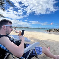 Photo taken at Luquillo Beach by Paulina on 3/3/2022