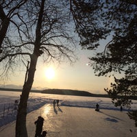 Photo taken at Пансионат «Озеро Зеркальное» by Julia P. on 1/6/2016