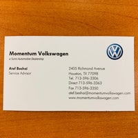 Photo taken at Momentum Volkswagen Service Dept by Maria C. on 5/7/2019