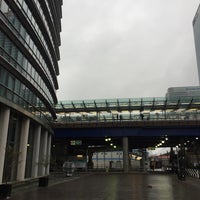Photo taken at West India Quay DLR Station by Jonathan L. on 10/14/2018