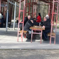 Photo taken at Шахматная площадка в Парке Челюскинцев by ElenaK on 4/3/2016
