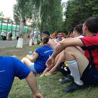 Photo taken at футбольное поле &amp;quot;Мяснофф&amp;quot; by Mariya D. on 7/13/2013