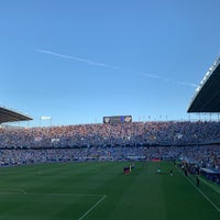 Photo taken at La Rosaleda Stadium by Rocio Q. on 6/15/2019