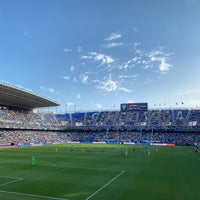 Photo taken at La Rosaleda Stadium by Rocio Q. on 10/12/2019