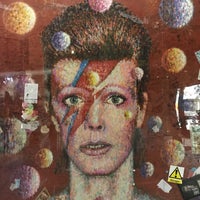 Photo taken at David Bowie Mural by Wayne M. on 10/14/2017