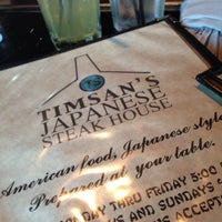 Foto tirada no(a) Timsan&amp;#39;s Japanese Steak House por Pam em 7/4/2014