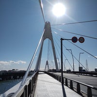 Photo taken at Daishi Bridge by ikuri on 1/16/2024