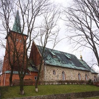 Photo taken at Juditten Church by Илья Т. on 4/14/2015