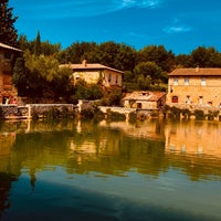 Photo taken at Bagno Vignoni by Danilo O. on 9/8/2020