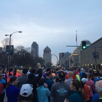 Photo taken at GO! St. Louis Half &amp;amp; Full Marathon by Sahar H. on 4/6/2014