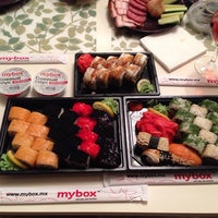 Photo taken at Mybox Sushi by Rinat K. on 7/10/2014