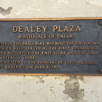 Photo taken at Dealey Plaza by Tabitha H. on 10/13/2023