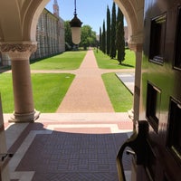 Photo taken at Rice University Academic Quadrangle by Günay Ş. on 4/26/2018
