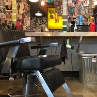 Photo taken at Rudy&amp;#39;s Barbershop by aaronpk on 4/1/2017