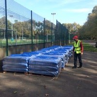 Photo taken at Battersea Park All Weather Pitches by SKYWALKERS53 . on 10/22/2014