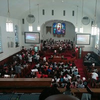 Photo taken at Greater Centennial AME Zion Church by Walter G. on 9/6/2014