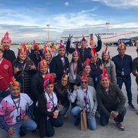 Photo taken at Hangar Aeromexico Plataforma Oriente by Silvia A. on 10/18/2018