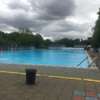 Photo taken at Tooting Bec Lido by Marco M. on 5/19/2017