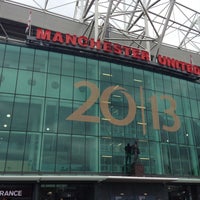 Photo taken at Old Trafford by Dan R. on 5/5/2013