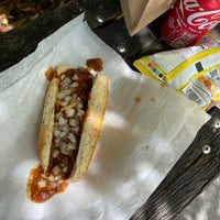Photo taken at Kim &amp;amp; Carlo&amp;#39;s Chicago Style Hot Dogs by Jason N. on 7/28/2022