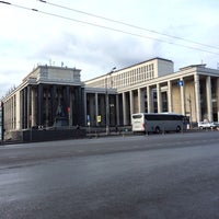 Photo taken at Остановка «Метро Библиотека имени Ленина» by Ivan P. on 3/13/2014