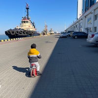 Photo taken at Marine passenger terminal «Odesa» by Lesha K. on 10/3/2021