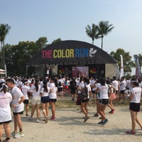 Photo taken at The Color Run Singapore by Anna O. on 8/22/2015