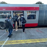 Photo taken at MUNI Bus Stop - Geary &amp;amp; 6th by Blue H. on 10/19/2022