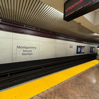Photo taken at Montgomery St. BART Station by Blue H. on 12/15/2023