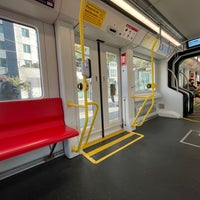 Photo taken at MUNI Metro Stop - 4th &amp;amp; King by Blue H. on 1/9/2022