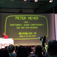 Photo taken at Stage 2 | re:publica by Robert B. on 5/3/2018