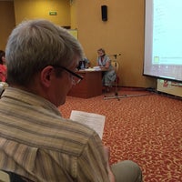 Photo taken at Cosmos hotel conference hall by Александр Ф. on 7/16/2016