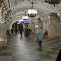 Photo taken at metro Prospekt Mira, line 5 by Алексей Г. on 12/21/2020