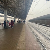 Photo taken at Vykhino Railway Station by Алексей Г. on 12/30/2021