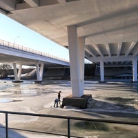 Photo taken at Борисовский мост by Алексей Г. on 3/25/2021