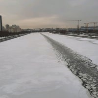 Photo taken at Нагатинский метромост by Алексей Г. on 1/20/2021