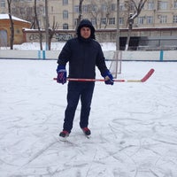 Photo taken at Хоккейный корт &amp;quot;Форвард&amp;quot; by Ivan C. on 1/7/2014