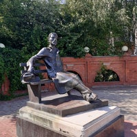 Photo taken at Памятник Чехову by Антон Г. on 6/26/2021