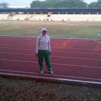 Photo taken at Velodrome Athletic Track by Aqilah Liony Putri L. on 10/22/2013