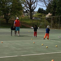 Photo taken at Magnolia Park Tennis Courts by Alow K. on 4/18/2014