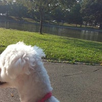 Photo taken at Bowne Park Pond by Grace Y. on 8/27/2014